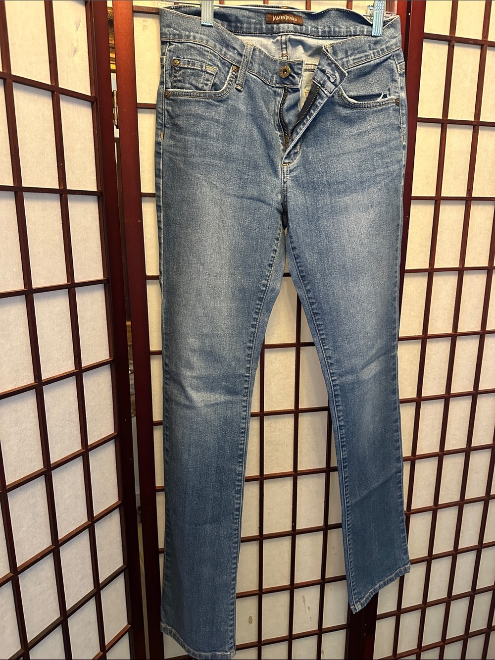 James Jeans Women's Light Wash Straight Leg Jeans